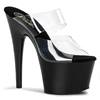 Pleaser - ADORE702 Mules à talons - Chaussures de pole dance - Noir/Transparent Product image